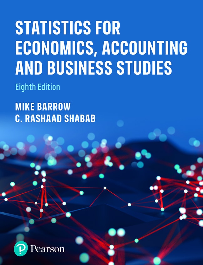 Statistics for Economics, Accounting and Business Studies, 8th edition cover