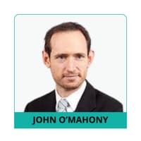 Professional photograph of John O'Mahony