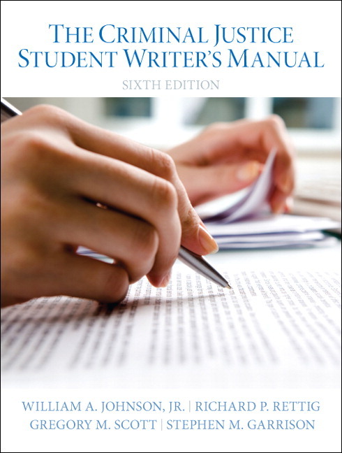 Criminal Justice Student Writer's Manual, The (Subscription)