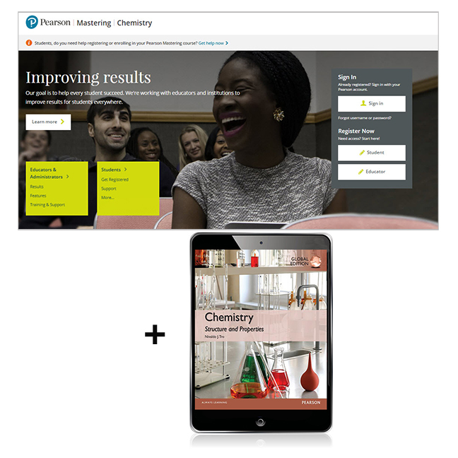 Modified MasteringChemistry with Pearson eText-- Instant Access -- for Chemistry: Structure and Properties, Global Edition (ECOMM)