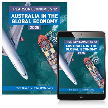 Pearson Economics 12: Australia in the Global Economy 2025 Student Book + eBook