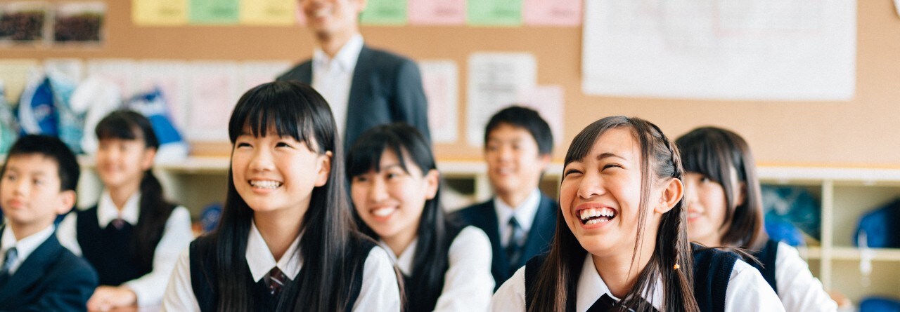 Japanese students in class